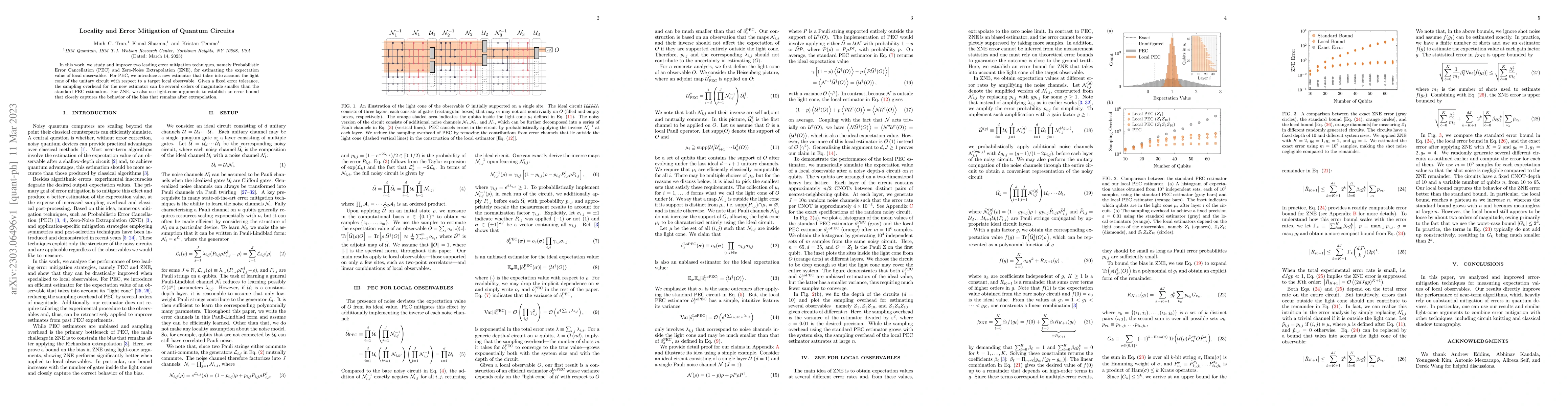 Thumbnail for Locality and Error Mitigation of Quantum Circuits