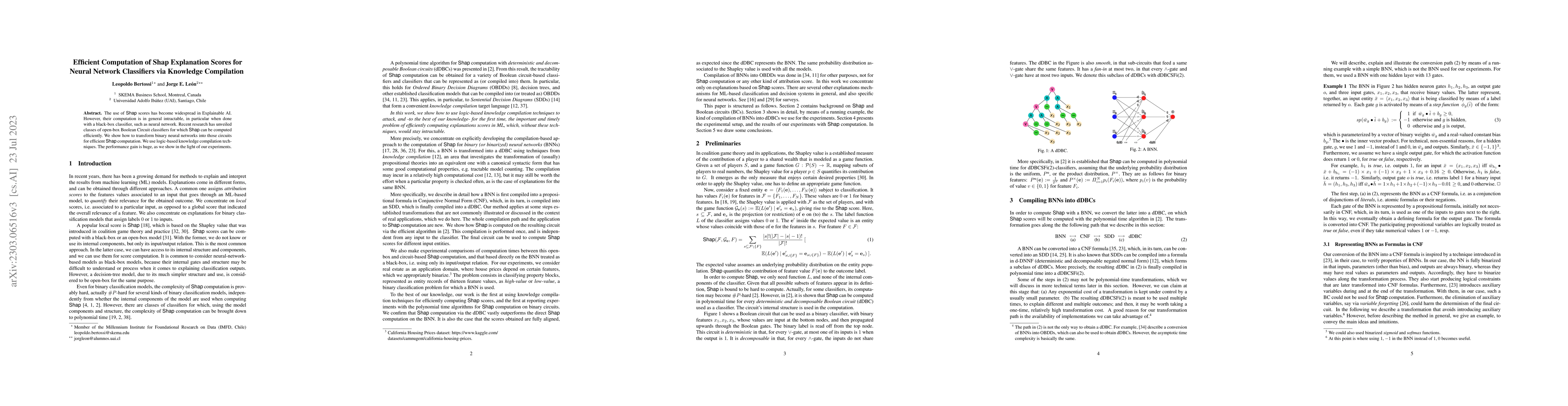Thumbnail for Efficient Computation of Shap Explanation Scores for Neural Network
  Classifiers via Knowledge Compilation