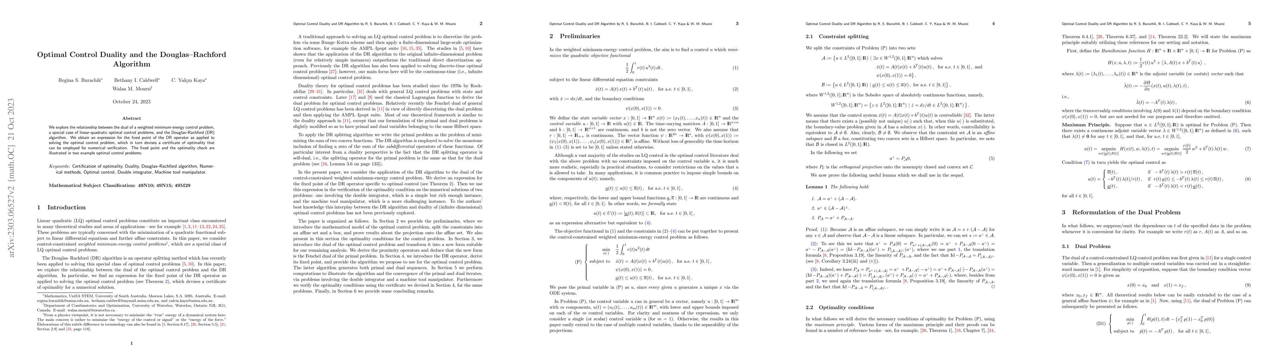 Thumbnail for Optimal Control Duality and the Douglas-Rachford Algorithm