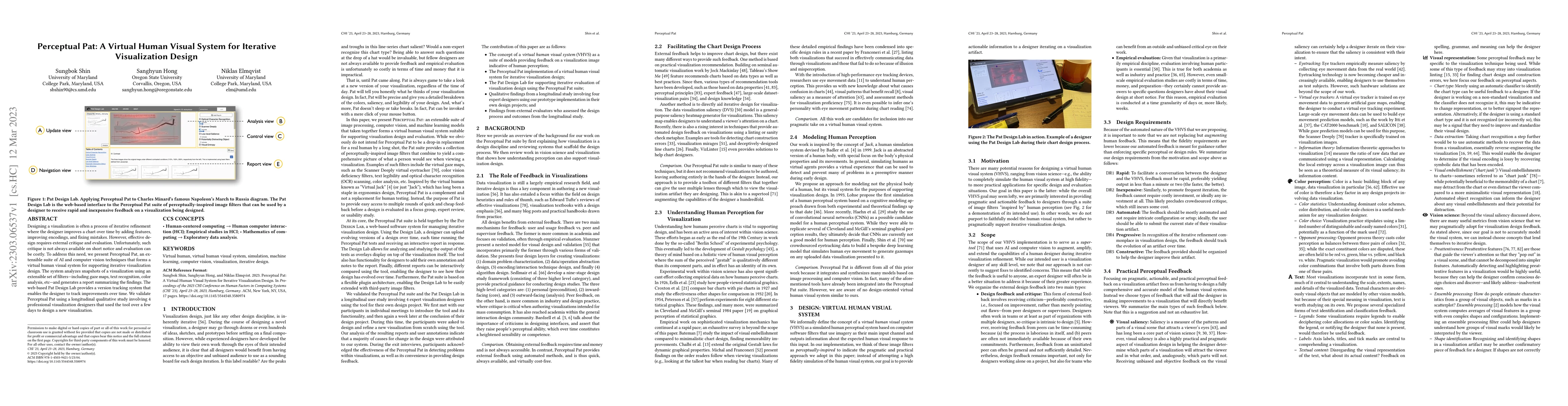 Thumbnail for Perceptual Pat: A Virtual Human System for Iterative Visualization
  Design