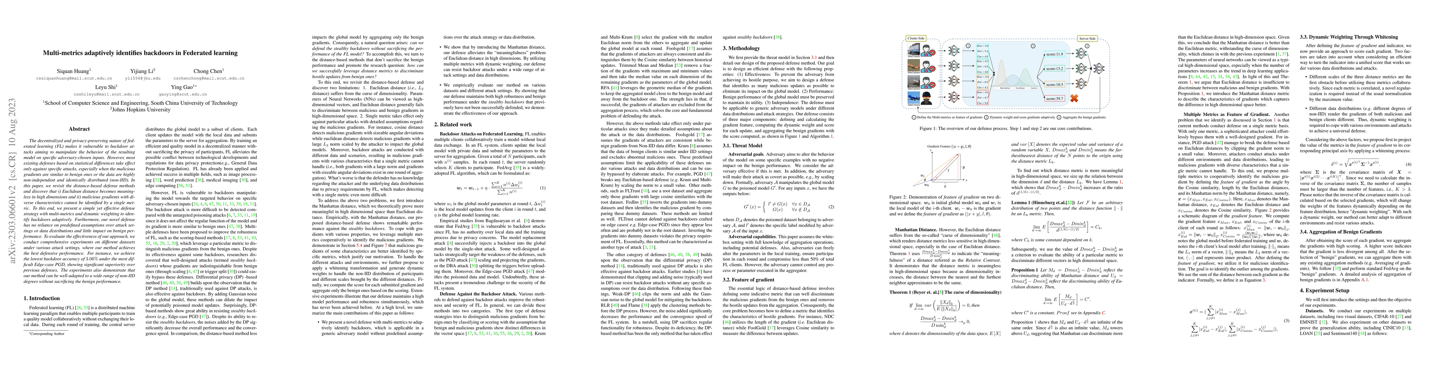 Thumbnail for Multi-metrics adaptively identifies backdoors in Federated learning