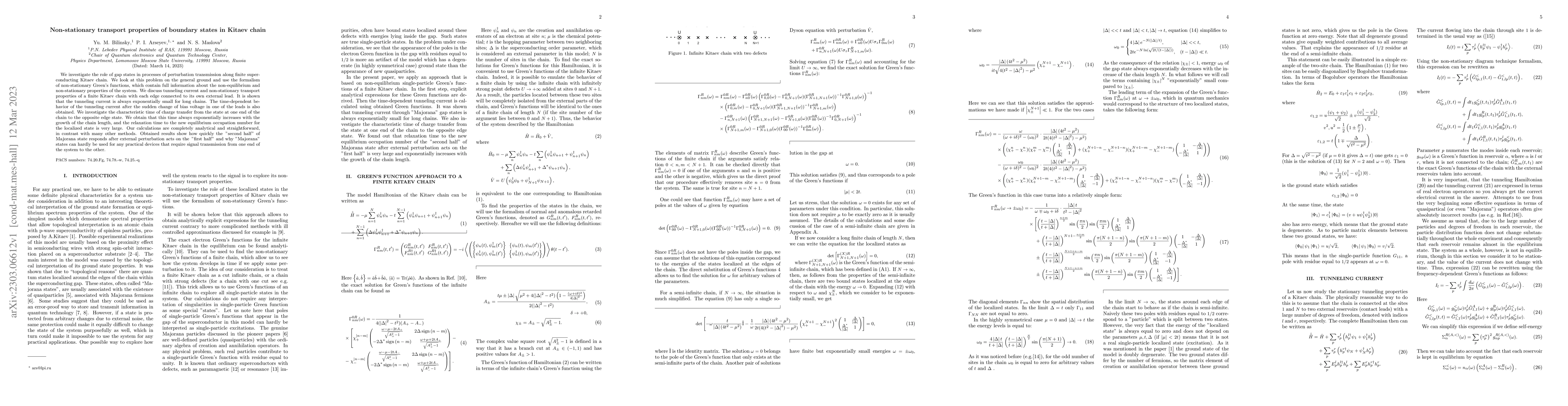 Thumbnail for Non-stationary transport properties of boundary states in Kitaev chain