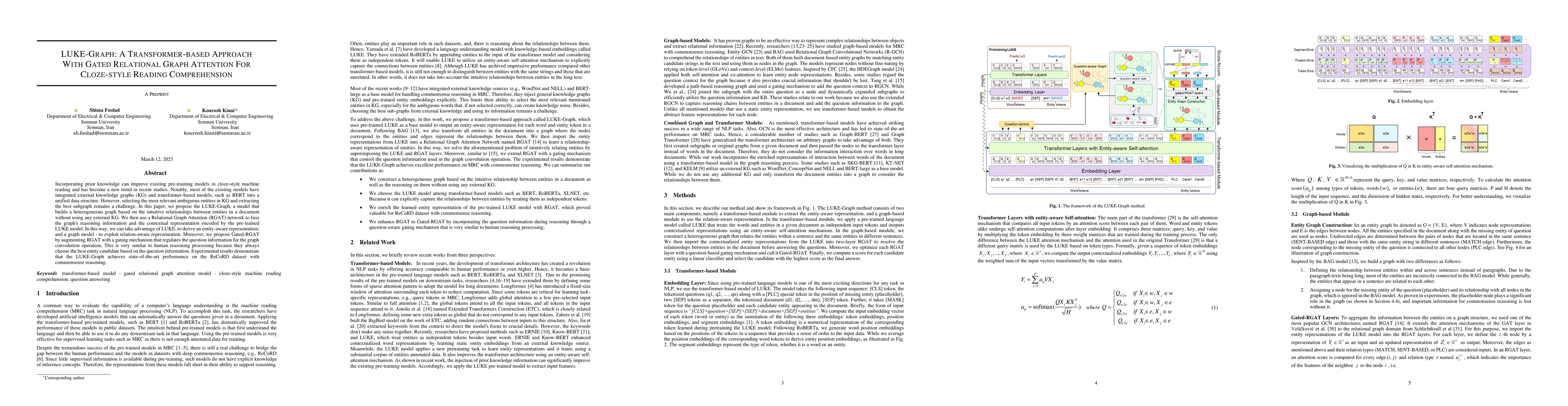 Thumbnail for LUKE-Graph: A Transformer-based Approach with Gated Relational Graph
  Attention for Cloze-style Reading Comprehension