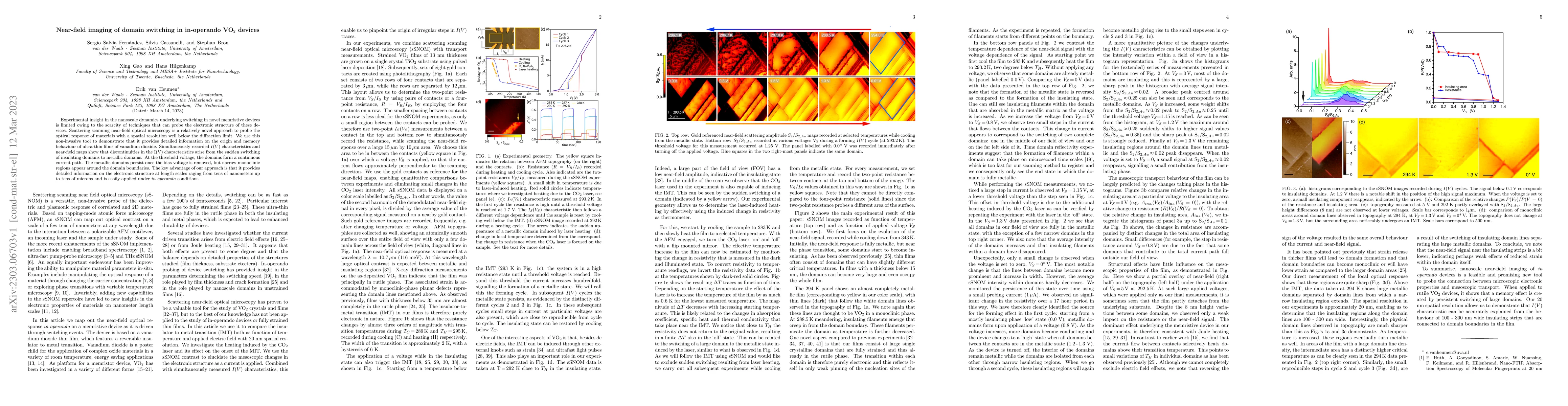 Thumbnail for Near-field imaging of domain switching in in-operando VO$_{2}$ devices