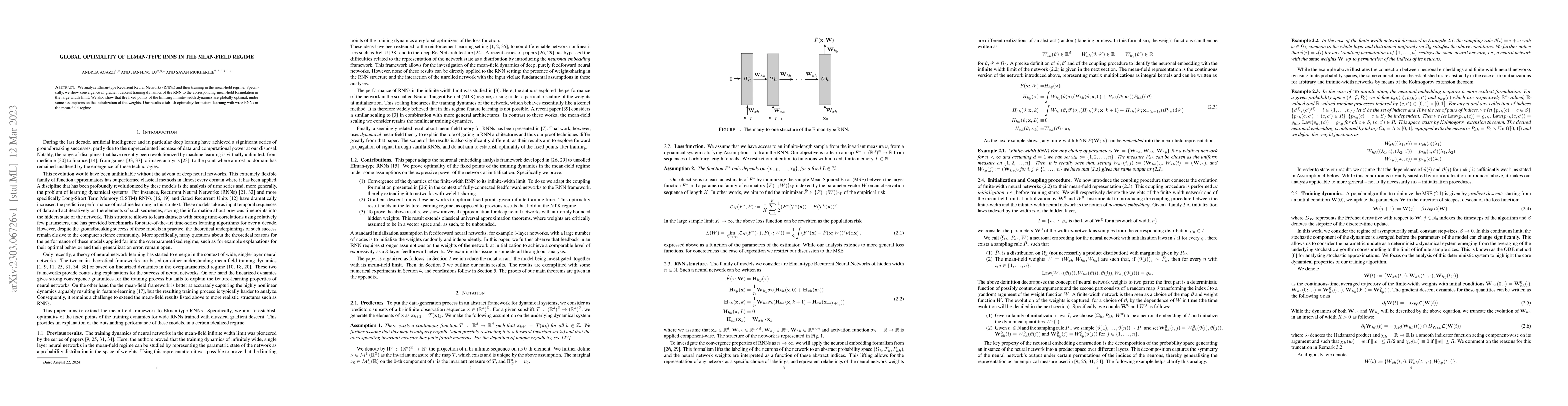 Thumbnail for Global Optimality of Elman-type RNN in the Mean-Field Regime