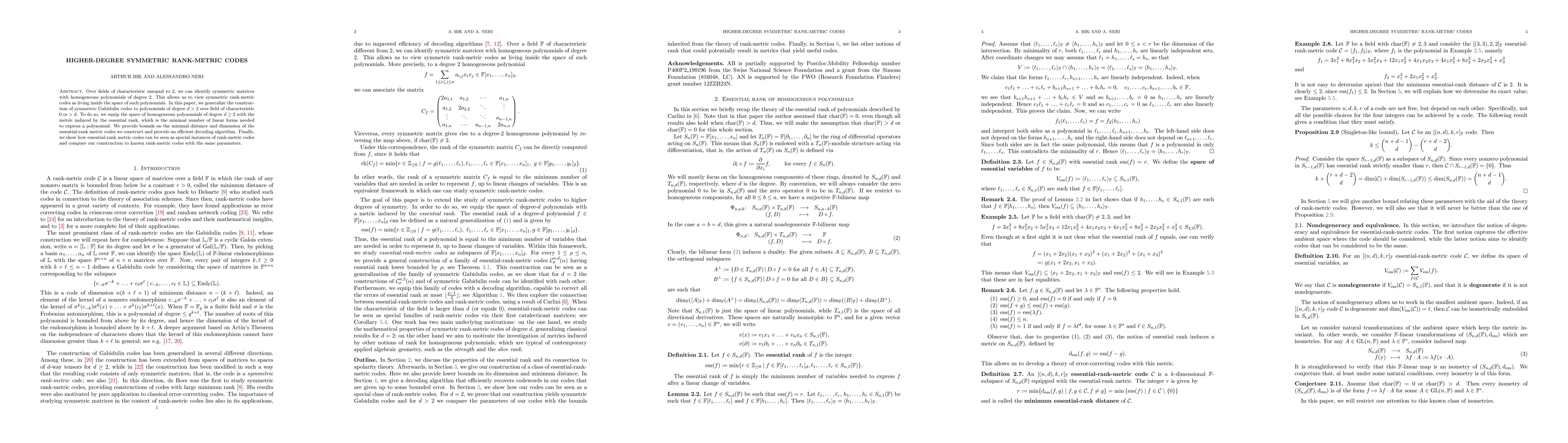 Thumbnail for Higher-degree symmetric rank-metric codes