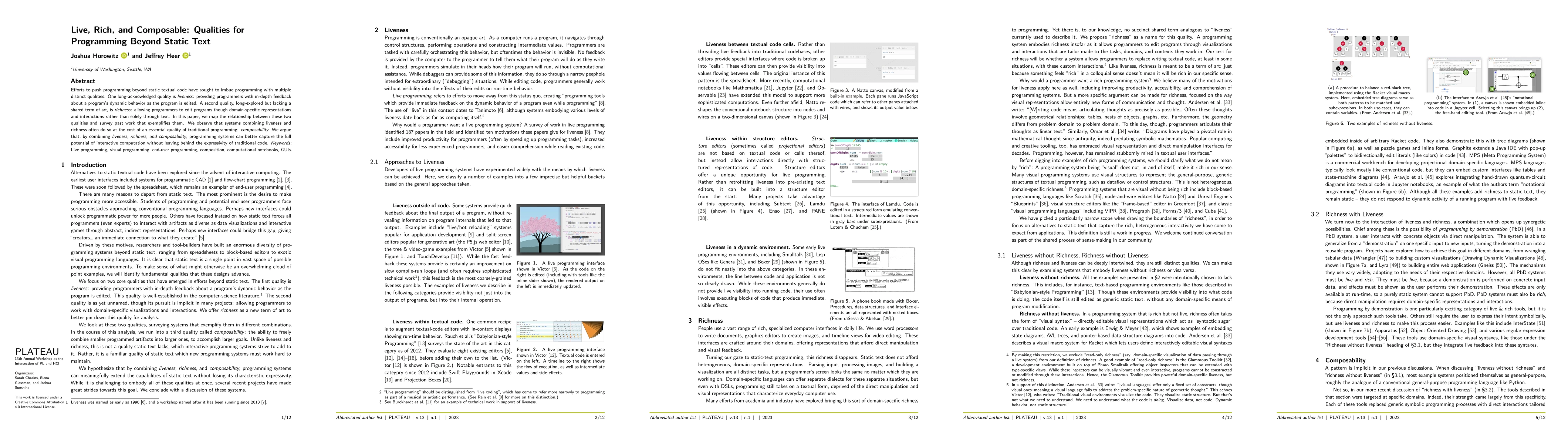 Thumbnail for Live, Rich, and Composable: Qualities for Programming Beyond Static Text