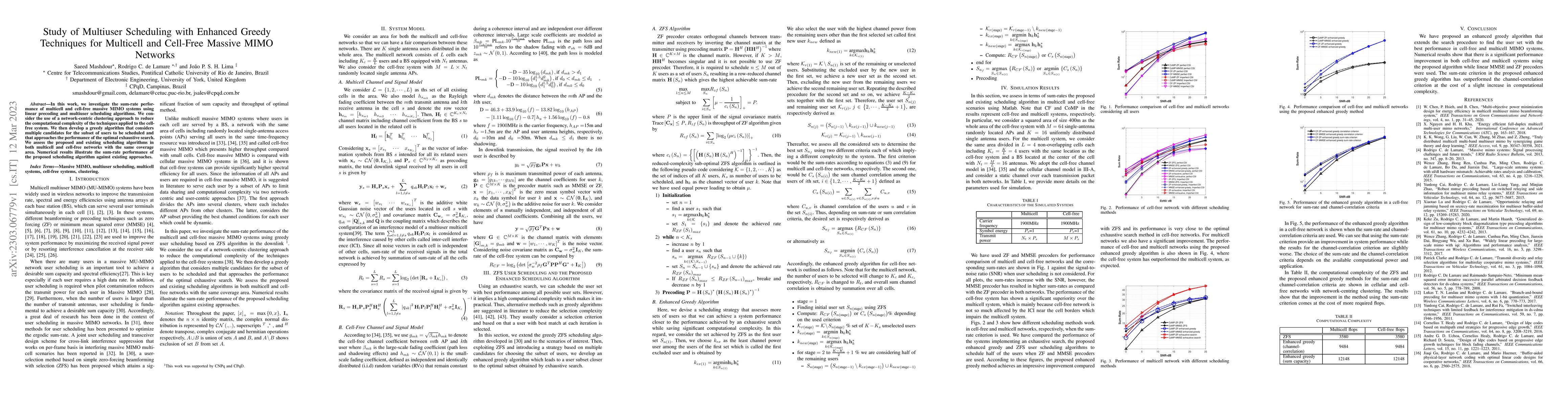 Thumbnail for Study of Multiuser Scheduling with Enhanced Greedy Techniques for
  Multicell and Cell-Free Massive MIMO Networks