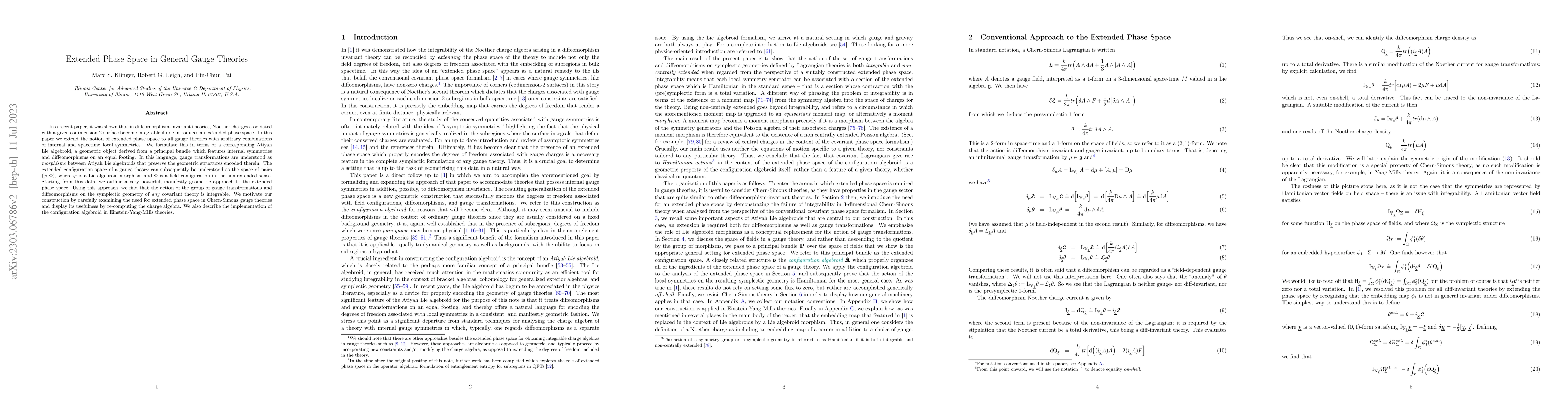 Thumbnail for Extended Phase Space in General Gauge Theories