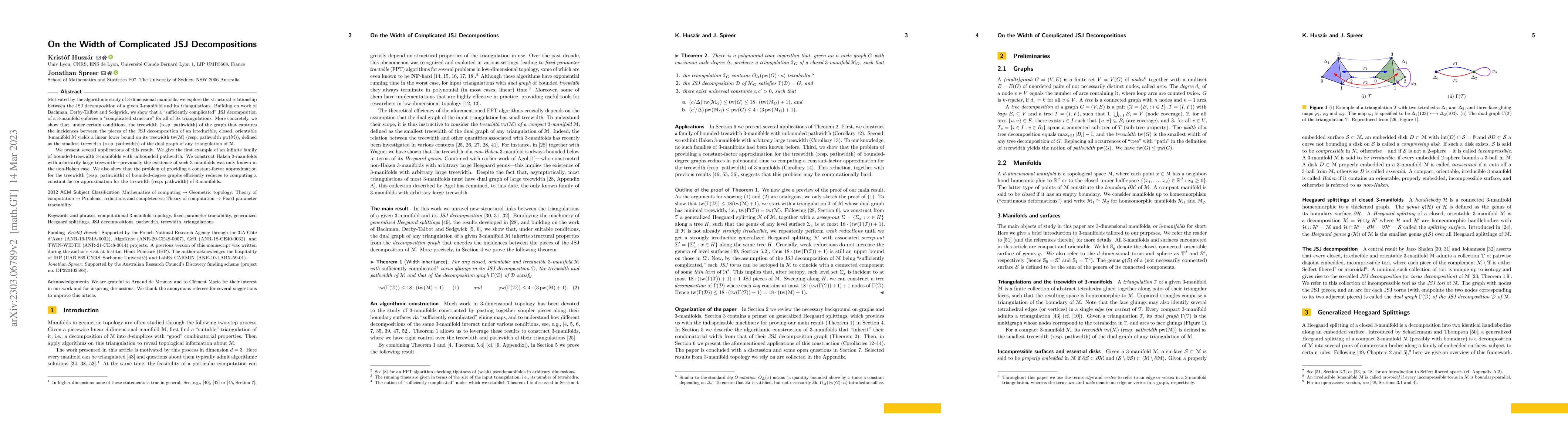 Thumbnail for On the width of complicated JSJ decompositions