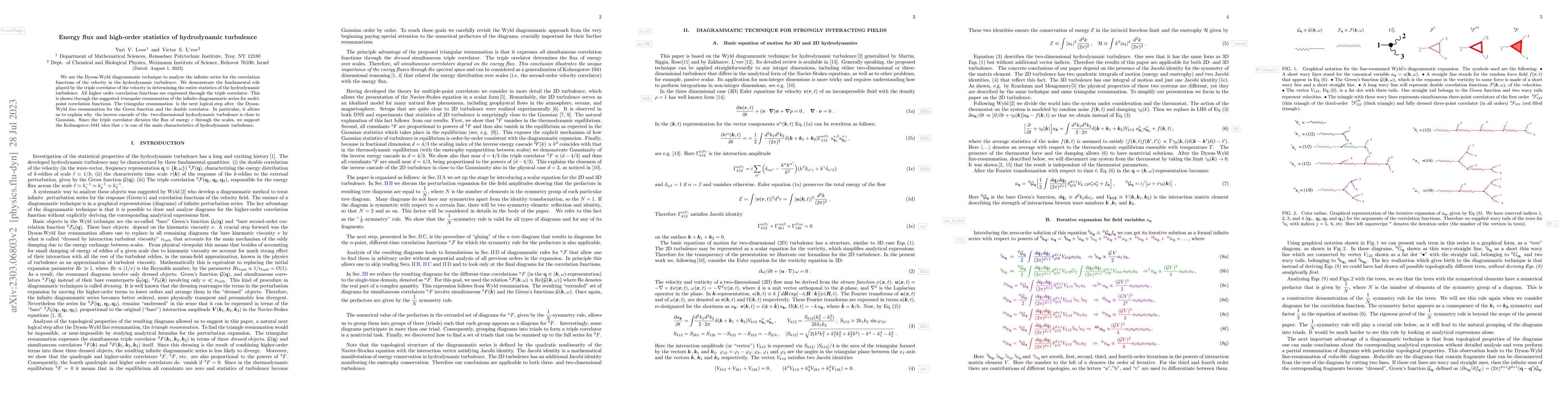 Thumbnail for Energy flux and high-order statistics of hydrodynamic turbulence