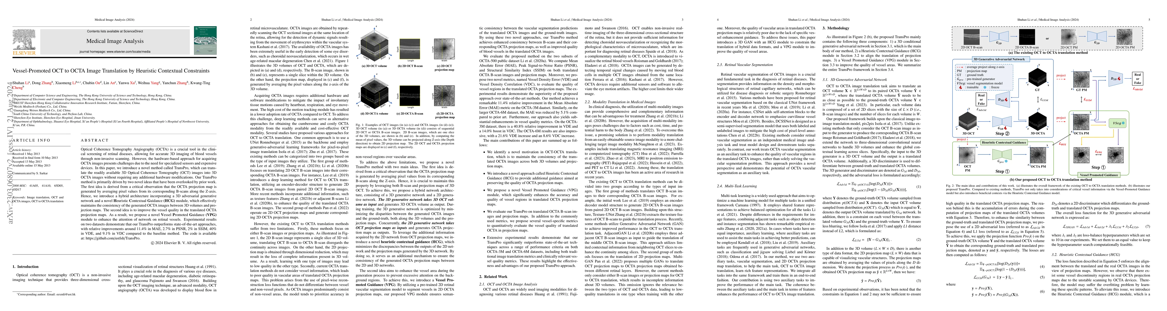 Thumbnail for Vessel-Promoted OCT to OCTA Image Translation by Heuristic Contextual
  Constraints