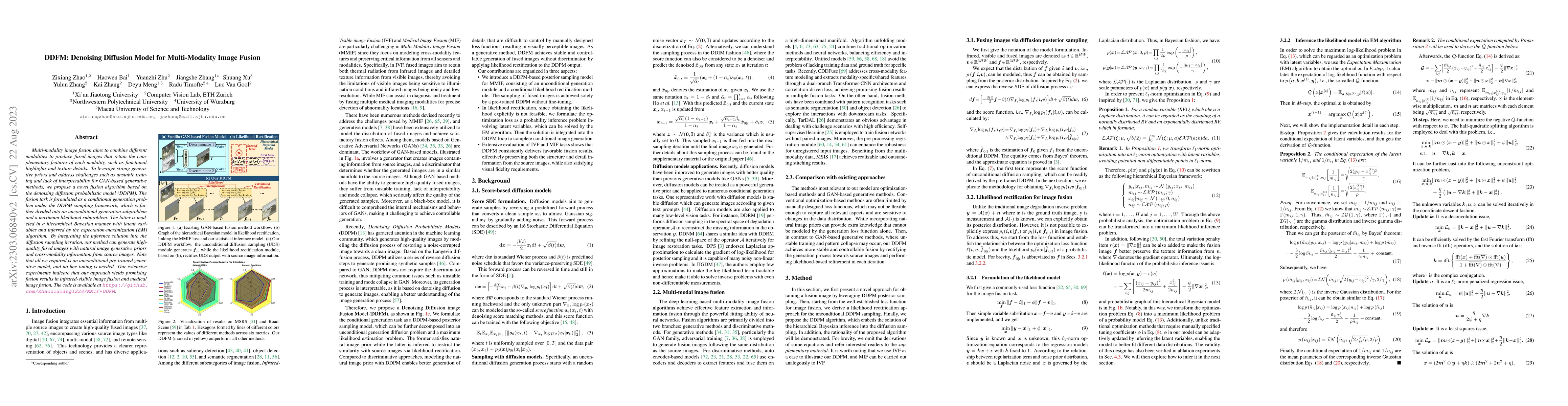 Thumbnail for DDFM: Denoising Diffusion Model for Multi-Modality Image Fusion