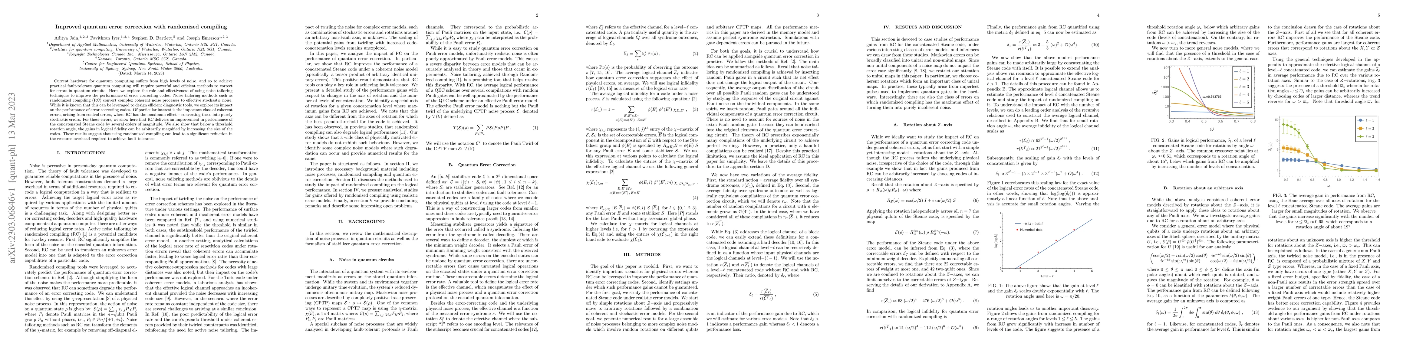 Thumbnail for Improved quantum error correction with randomized compiling