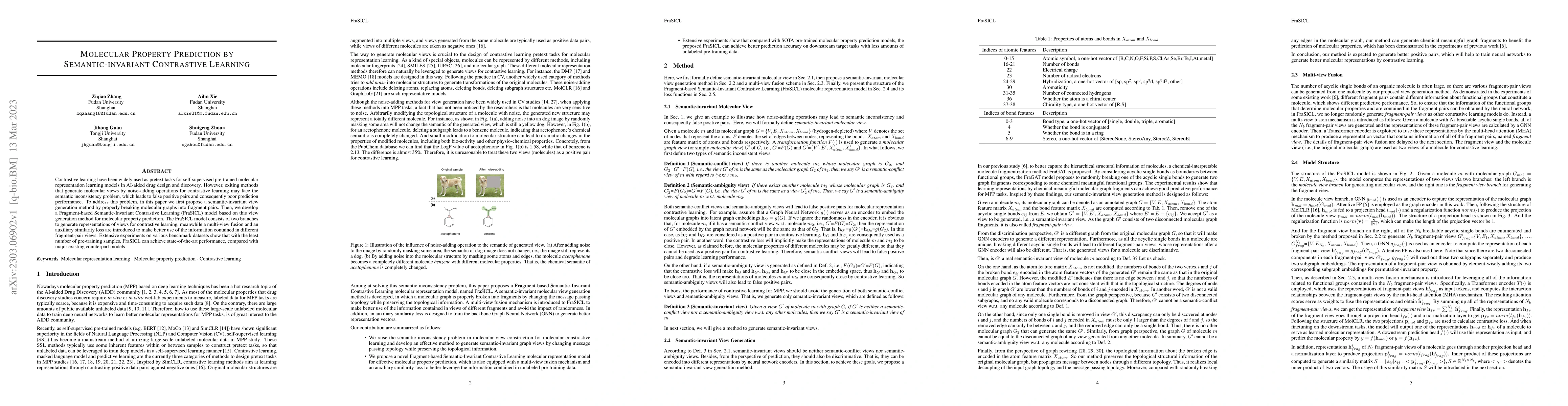 Thumbnail for Molecular Property Prediction by Semantic-invariant Contrastive Learning