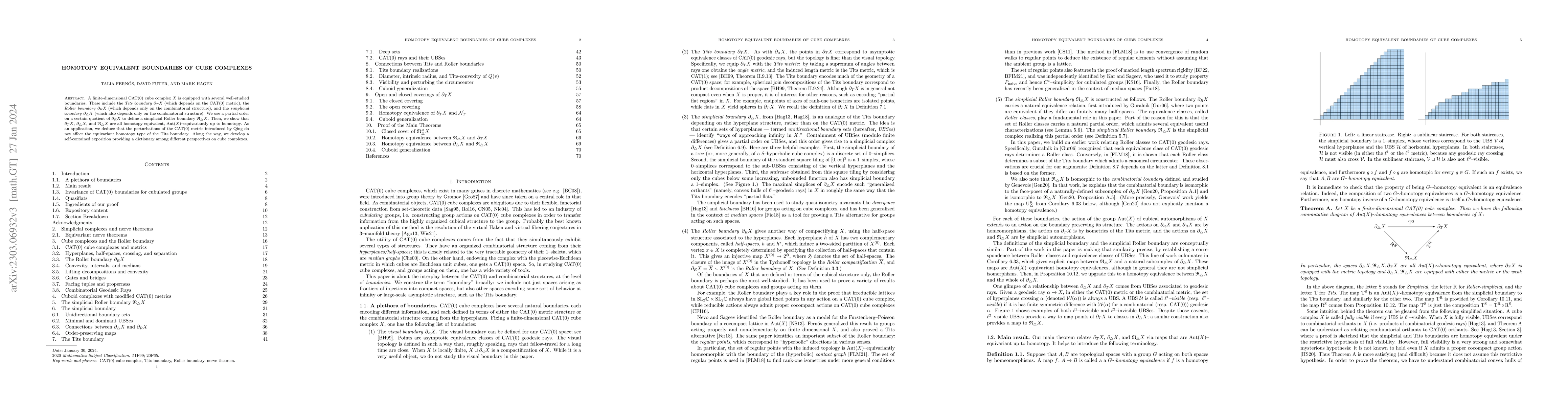 Thumbnail for Homotopy equivalent boundaries of cube complexes