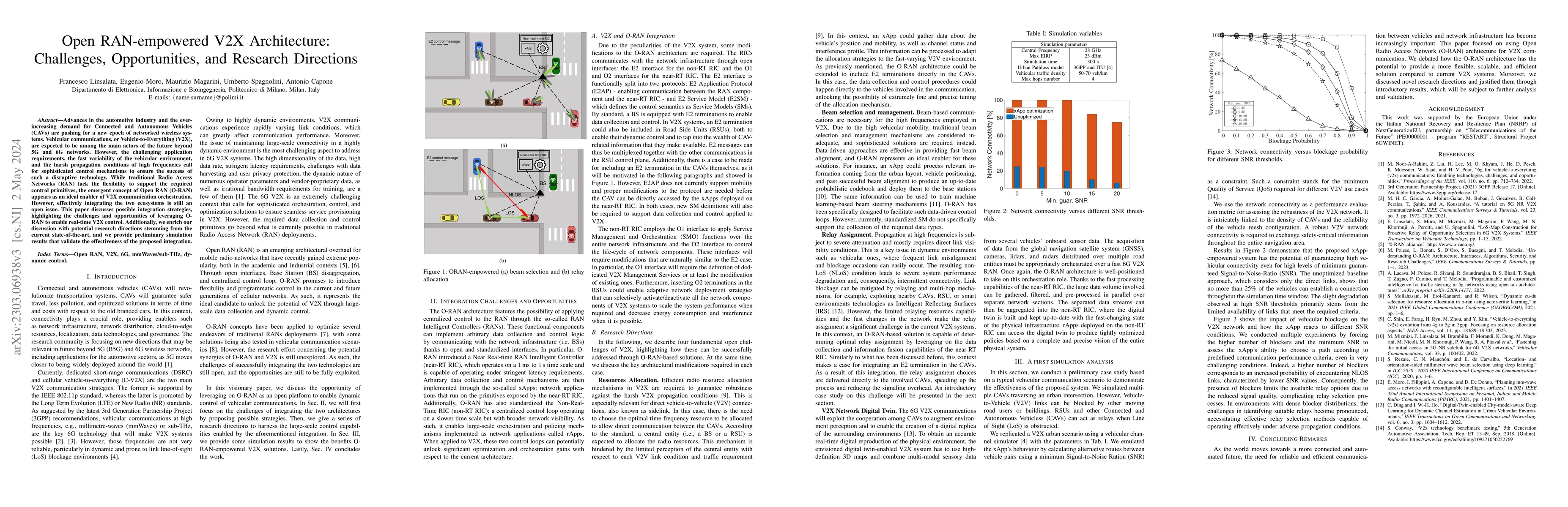 Thumbnail for Open RAN-empowered V2X Architecture: Challenges, Opportunities, and
  Research Directions