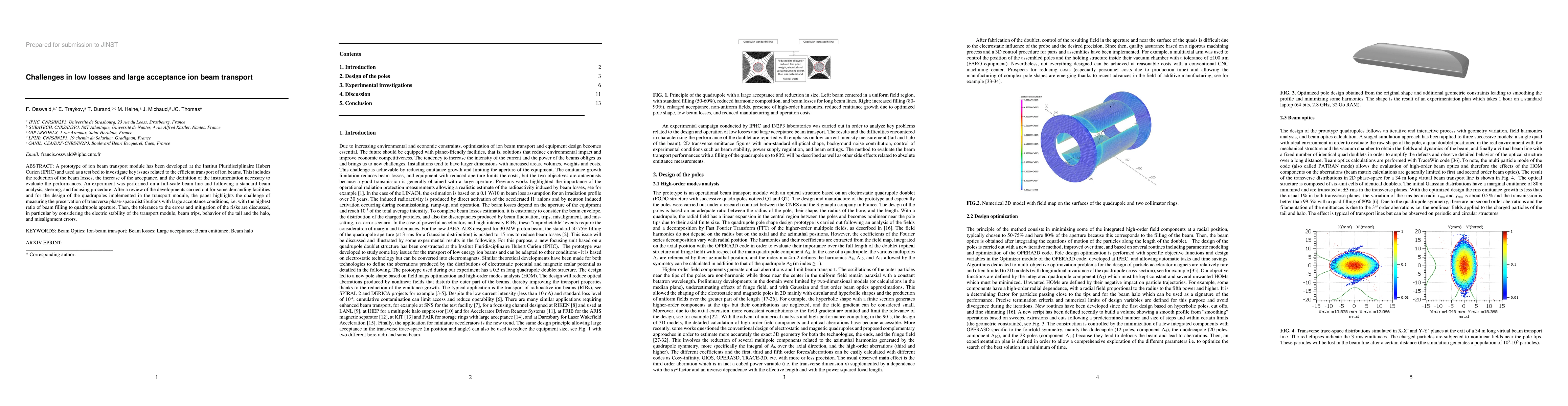Thumbnail for Challenges in low losses and large acceptance ion beam transport