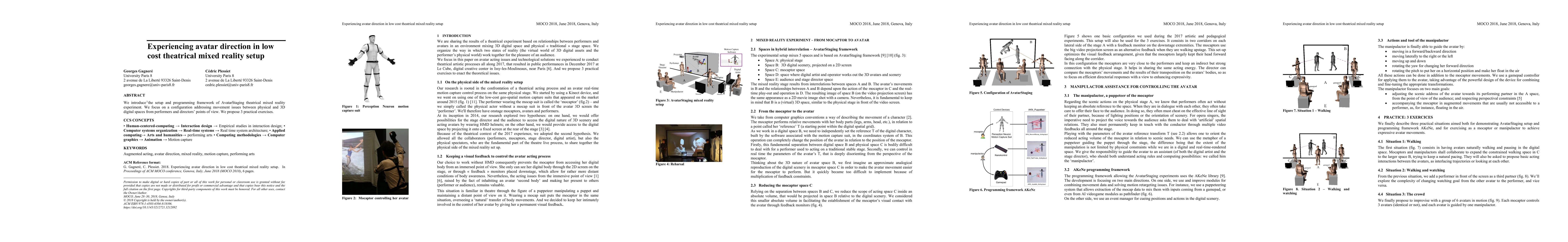 Thumbnail for Experiencing avatar direction in low cost theatrical mixed reality setup