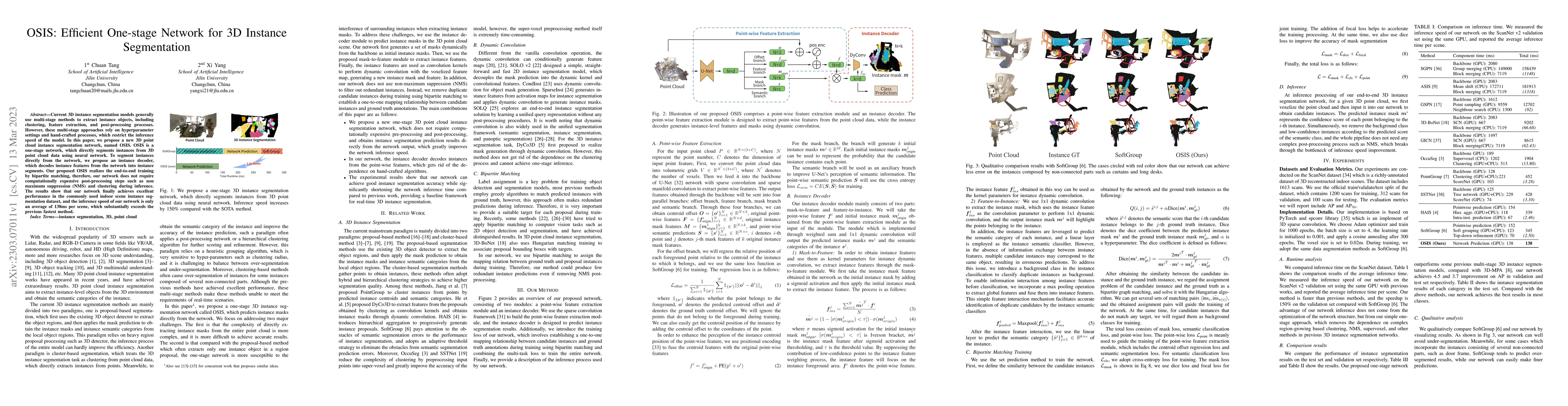 Thumbnail for OSIS: Efficient One-stage Network for 3D Instance Segmentation