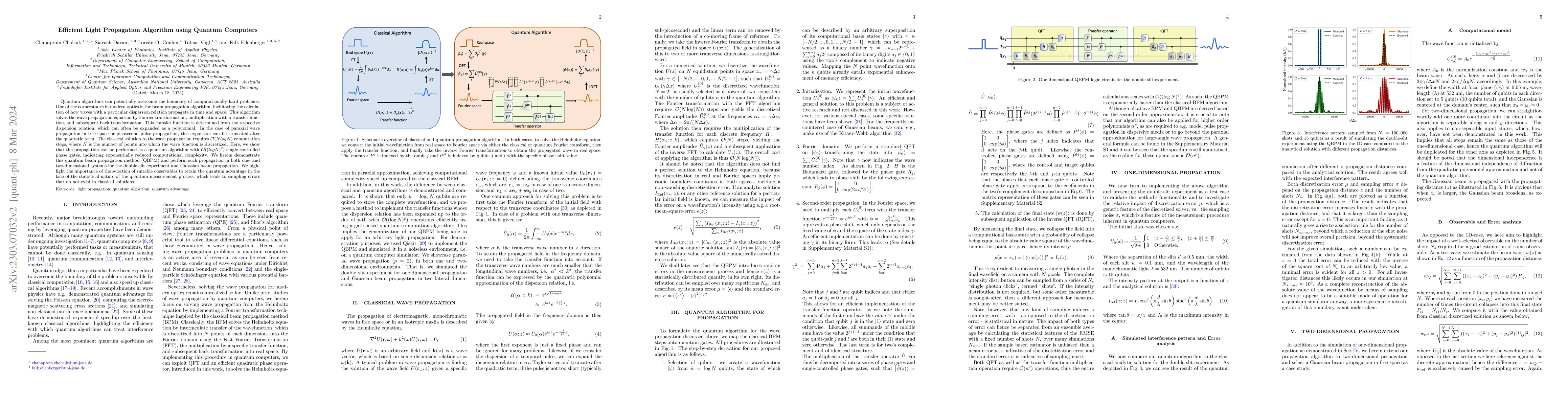 Thumbnail for Efficient Light Propagation Algorithm using Quantum Computers