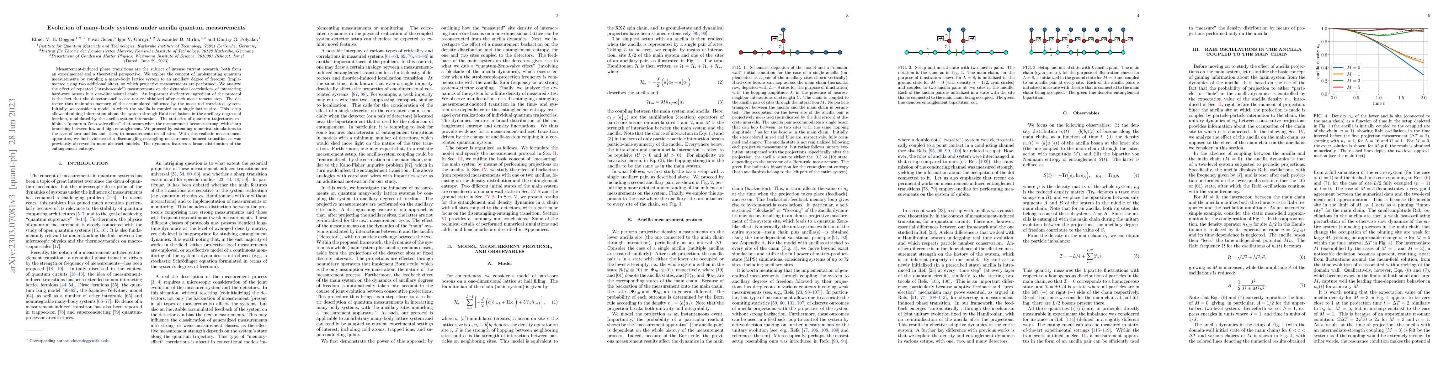 Thumbnail for Evolution of many-body systems under ancilla quantum measurements