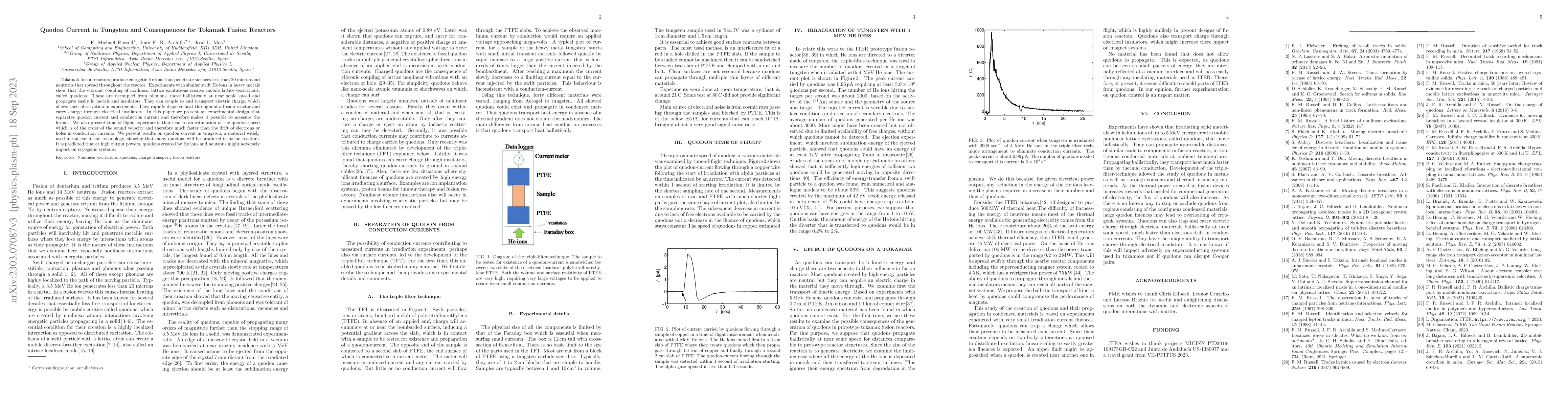 Thumbnail for Quodon Current in Tungsten and Consequences for Tokamak Fusion Reactors