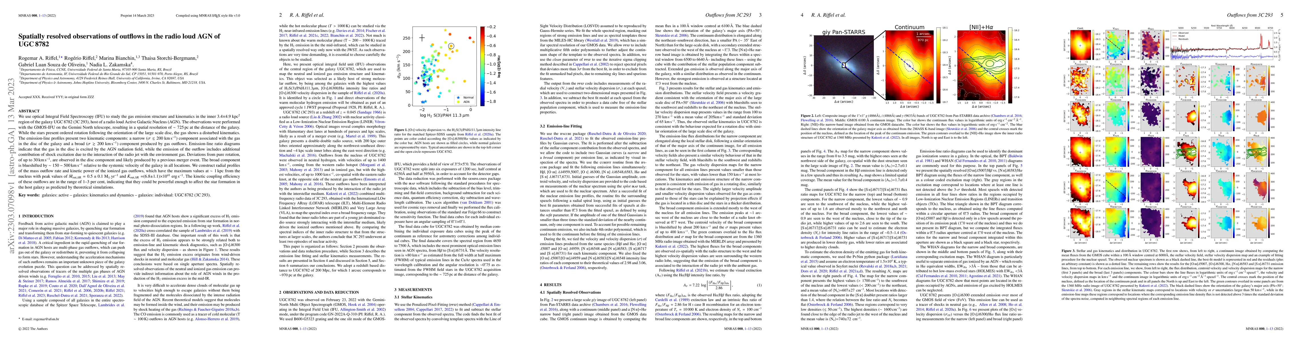Thumbnail for Spatially resolved observations of outflows in the radio loud AGN of UGC
  8782