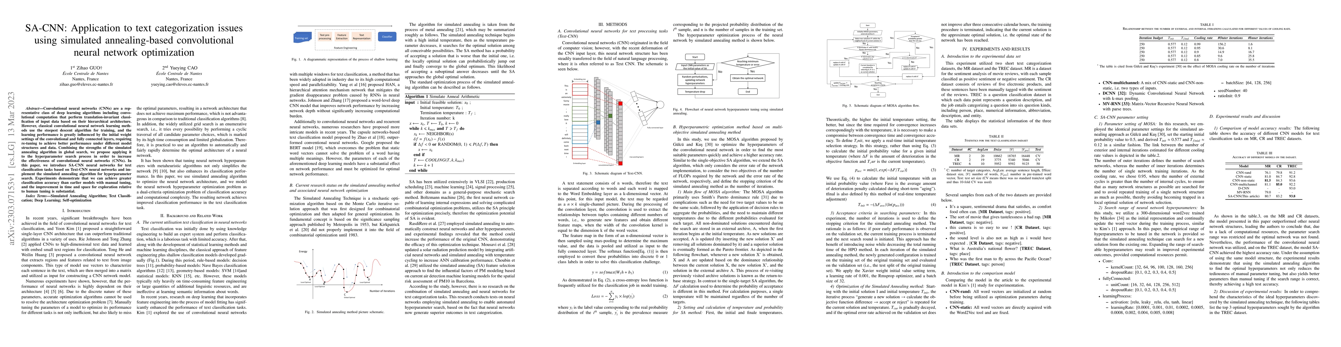 Thumbnail for SA-CNN: Application to text categorization issues using simulated
  annealing-based convolutional neural network optimization