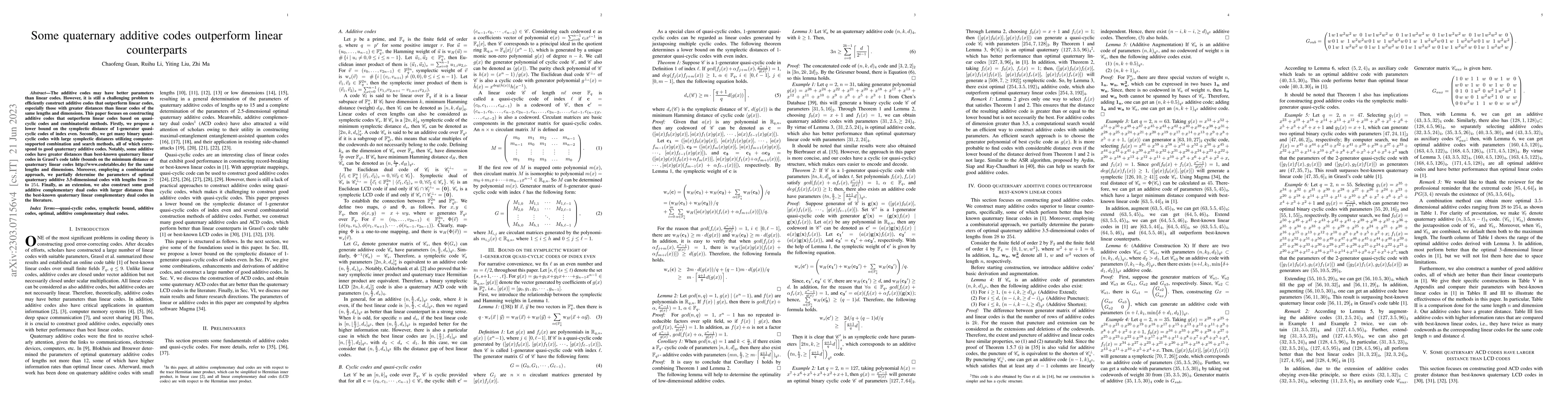 Thumbnail for Some quaternary additive codes outperform linear counterparts