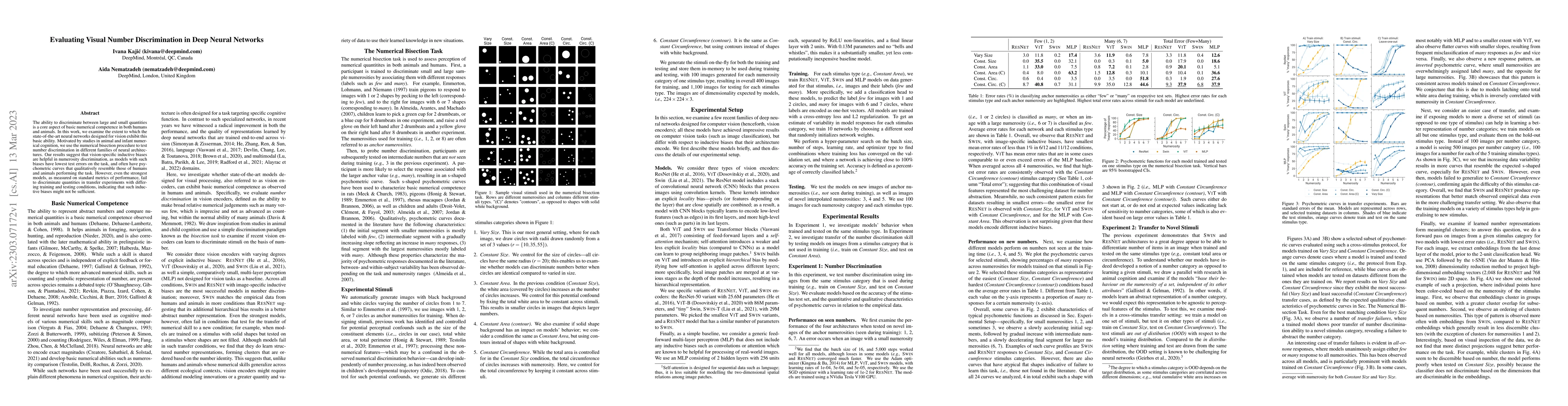 Thumbnail for Evaluating Visual Number Discrimination in Deep Neural Networks