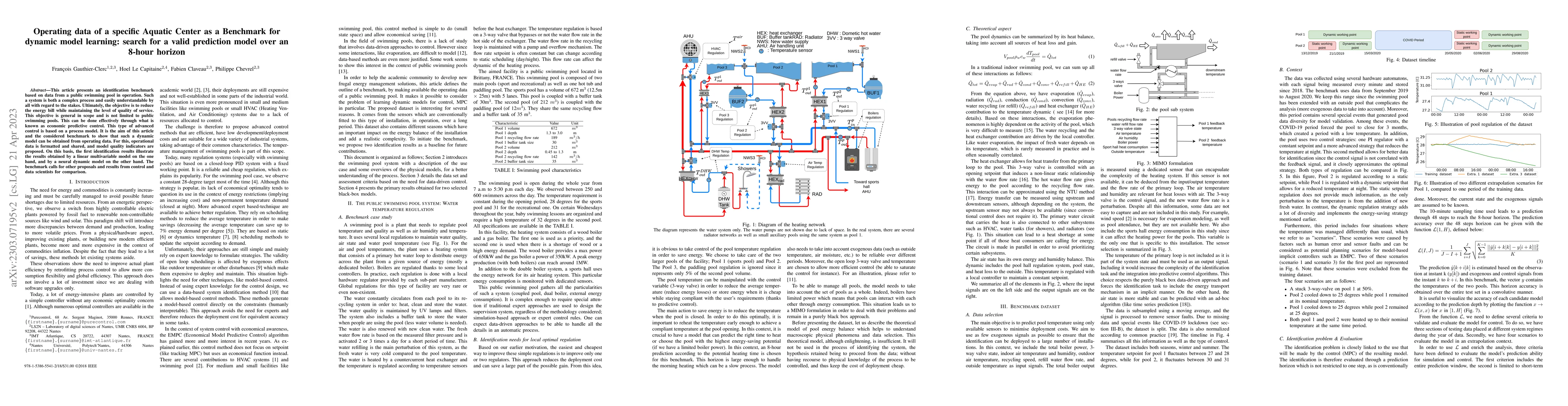 Thumbnail for Operating data of a specific Aquatic Center as a Benchmark for dynamic
  model learning: search for a valid prediction model over an 8-hour horizon