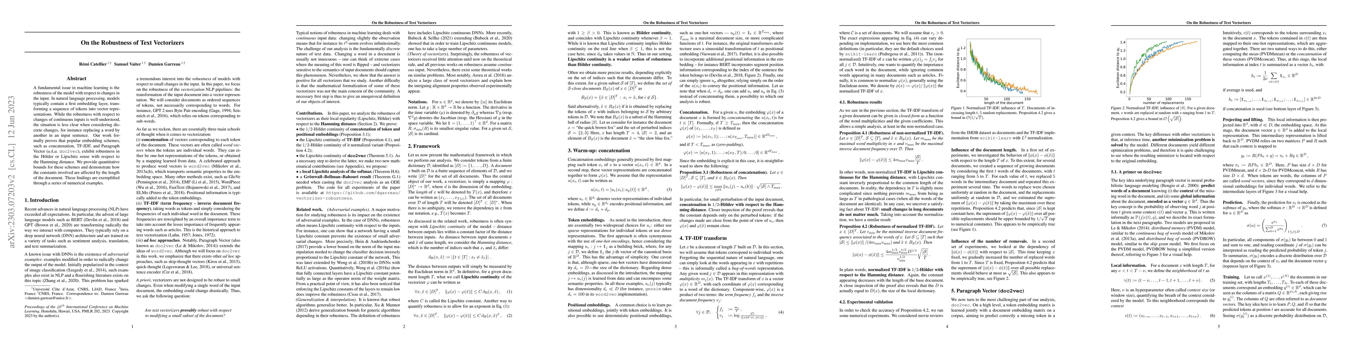 Thumbnail for On the Robustness of Text Vectorizers