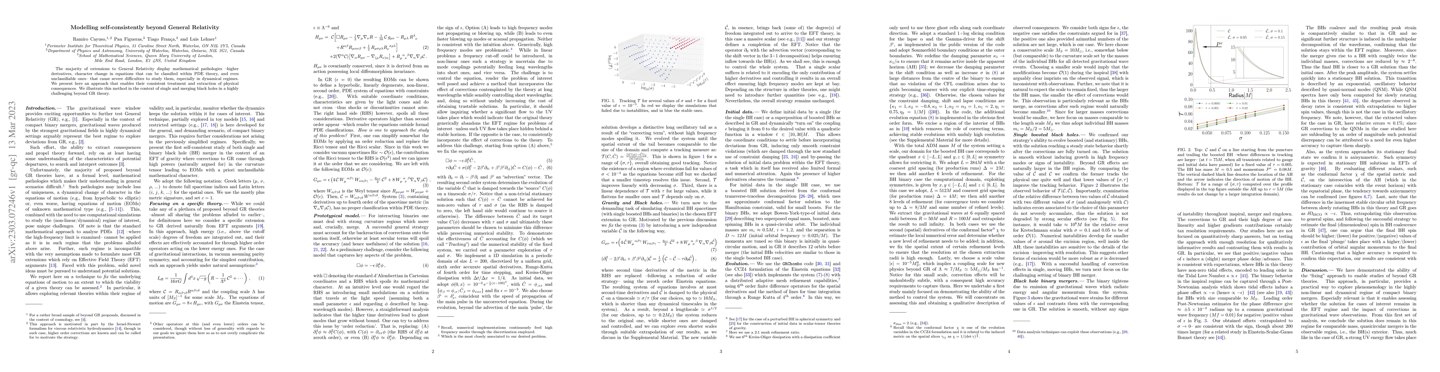 Thumbnail for Modelling self-consistently beyond General Relativity