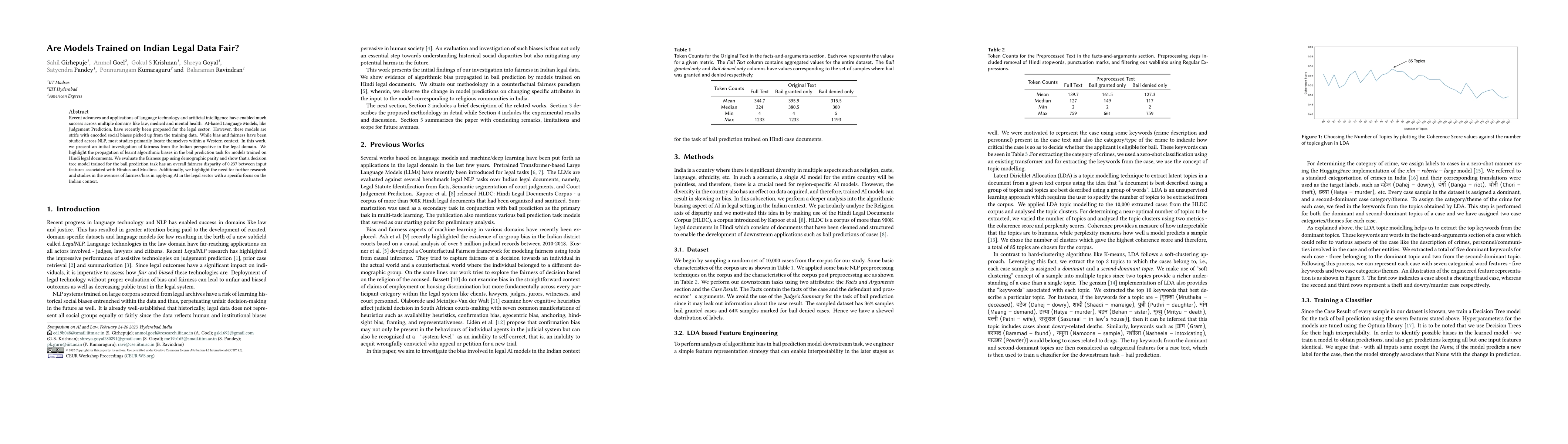Thumbnail for Are Models Trained on Indian Legal Data Fair?