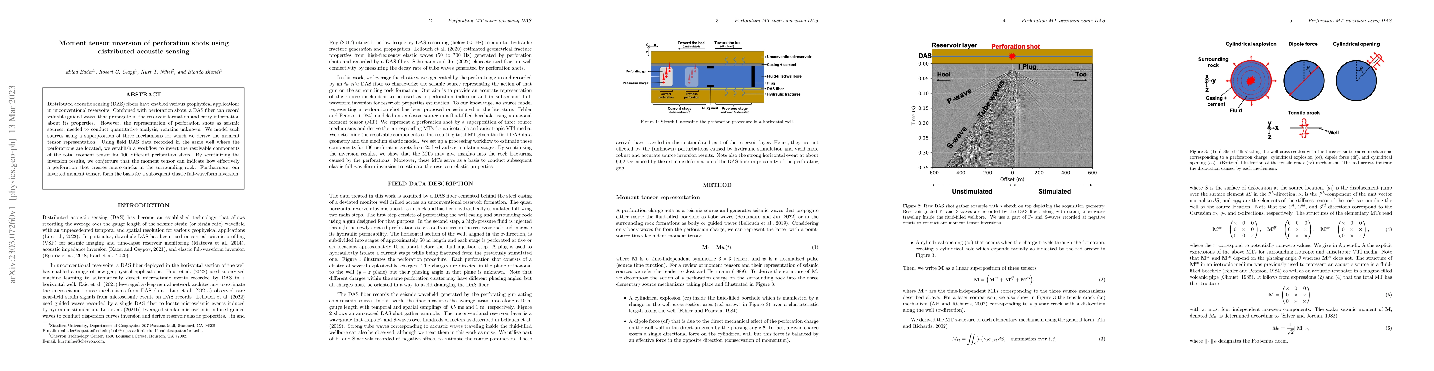 Thumbnail for Moment tensor inversion of perforation shots using distributed acoustic
  sensing