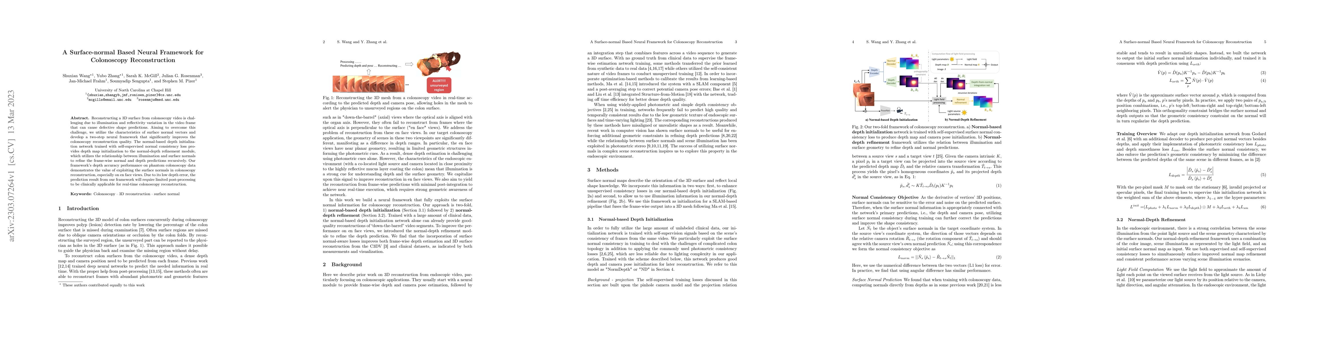 Thumbnail for A Surface-normal Based Neural Framework for Colonoscopy Reconstruction