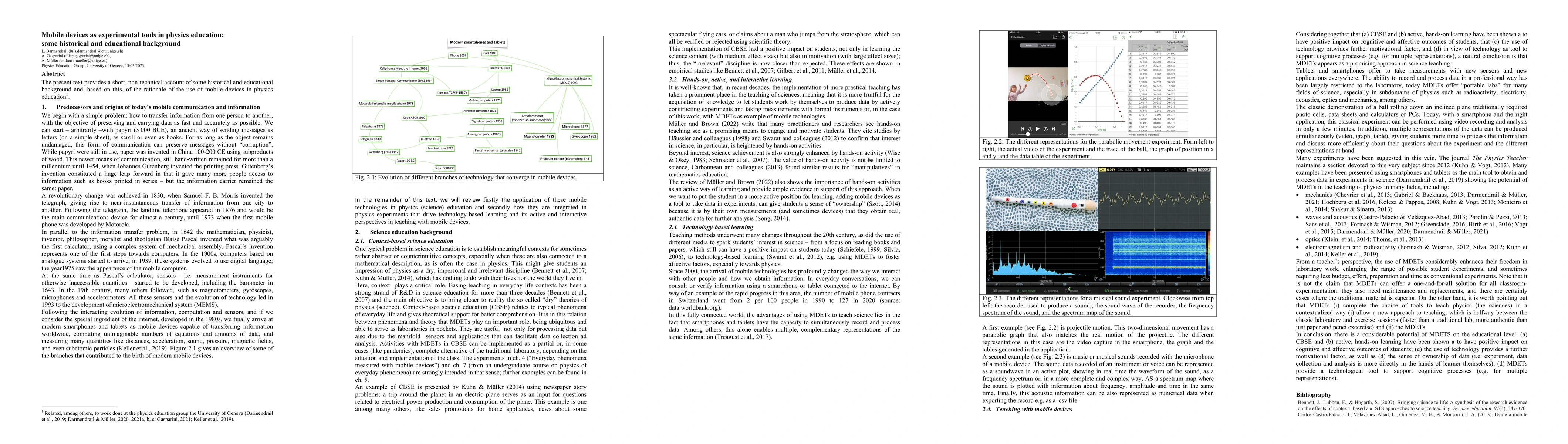 Thumbnail for Mobile devices as experimental tools in physics education: some
  historical and educational background