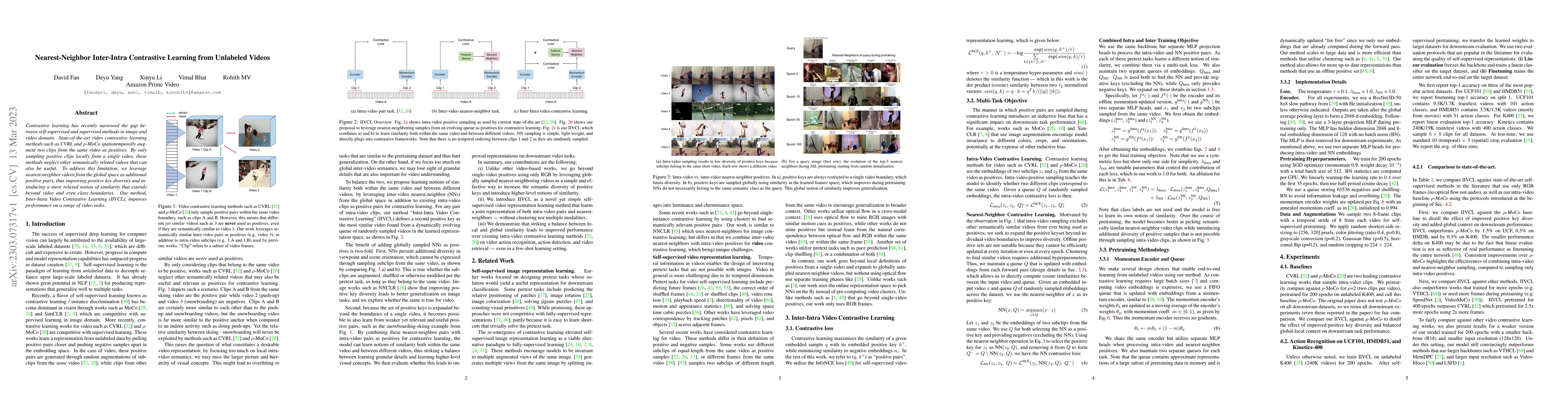 Thumbnail for Nearest-Neighbor Inter-Intra Contrastive Learning from Unlabeled Videos