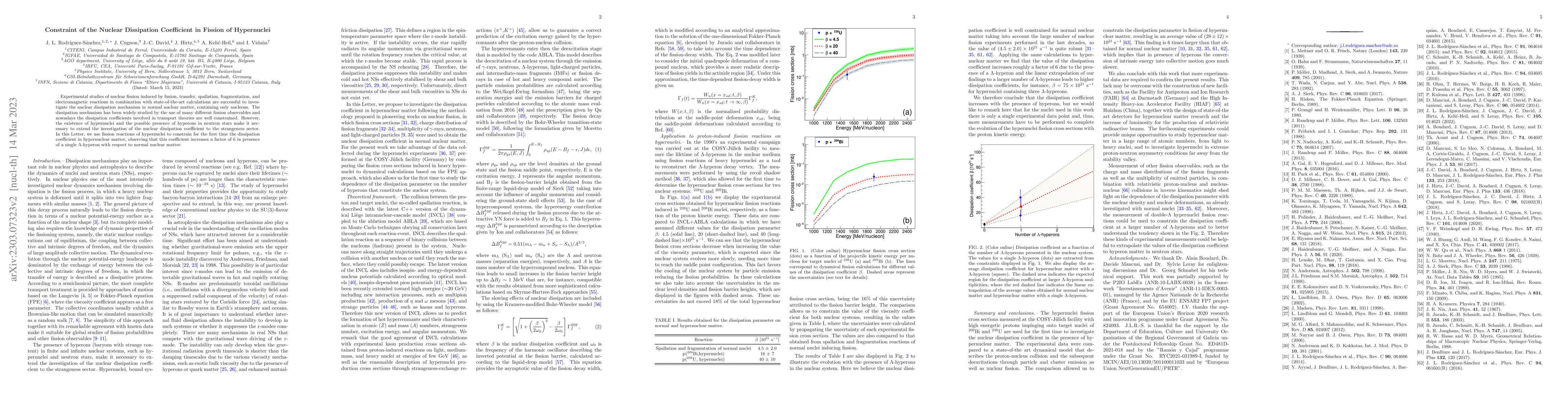 Thumbnail for Constraint of the Nuclear Dissipation Coefficient in Fission of
  Hypernuclei