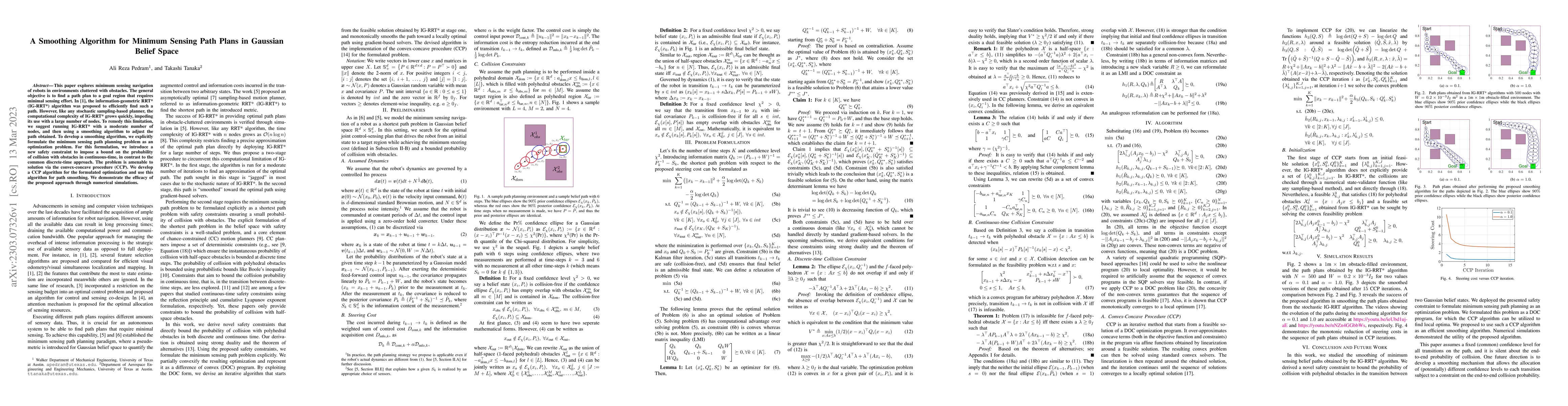 Thumbnail for A Smoothing Algorithm for Minimum Sensing Path Plans in Gaussian Belief
  Space