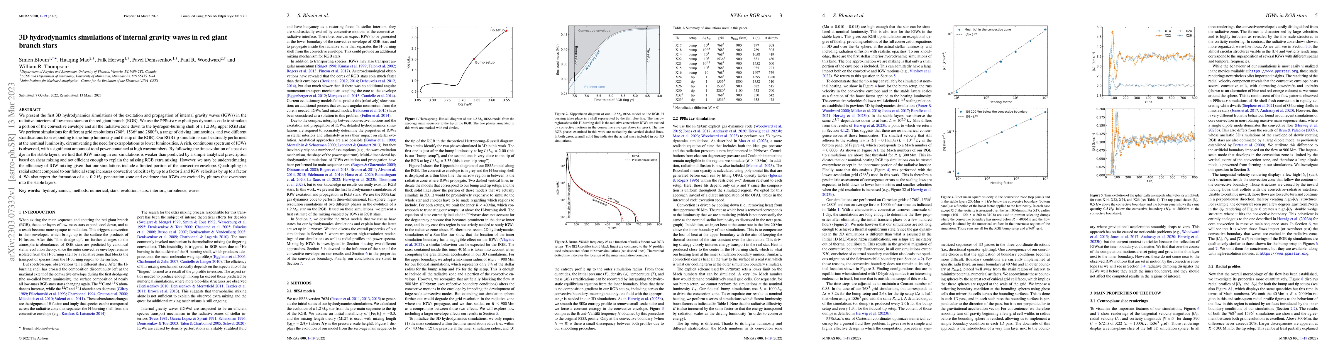 Thumbnail for 3D hydrodynamics simulations of internal gravity waves in red giant
  branch stars