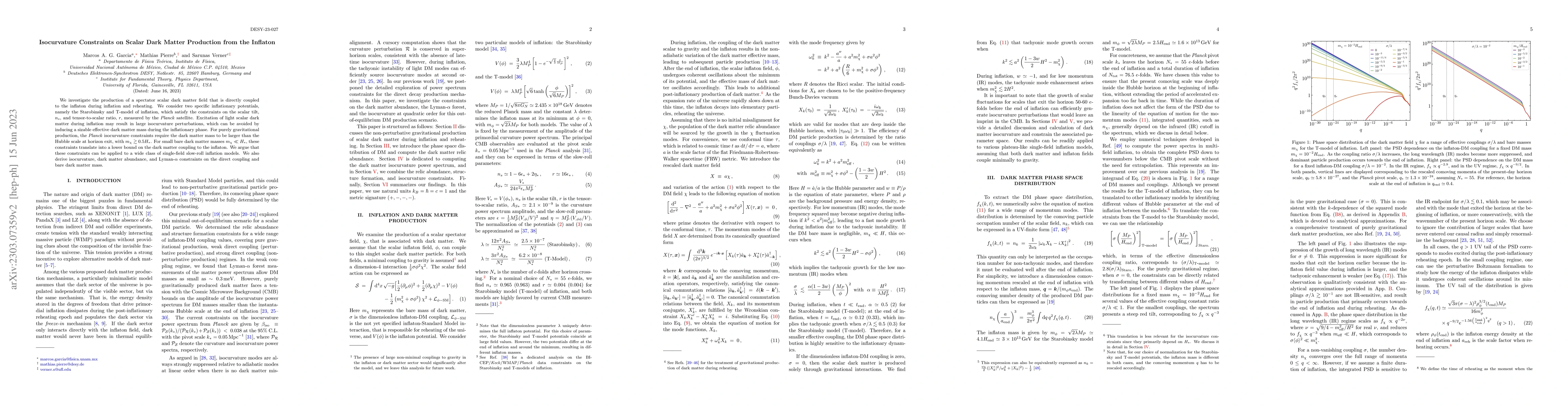 Thumbnail for Isocurvature Constraints on Scalar Dark Matter Production from the
  Inflaton