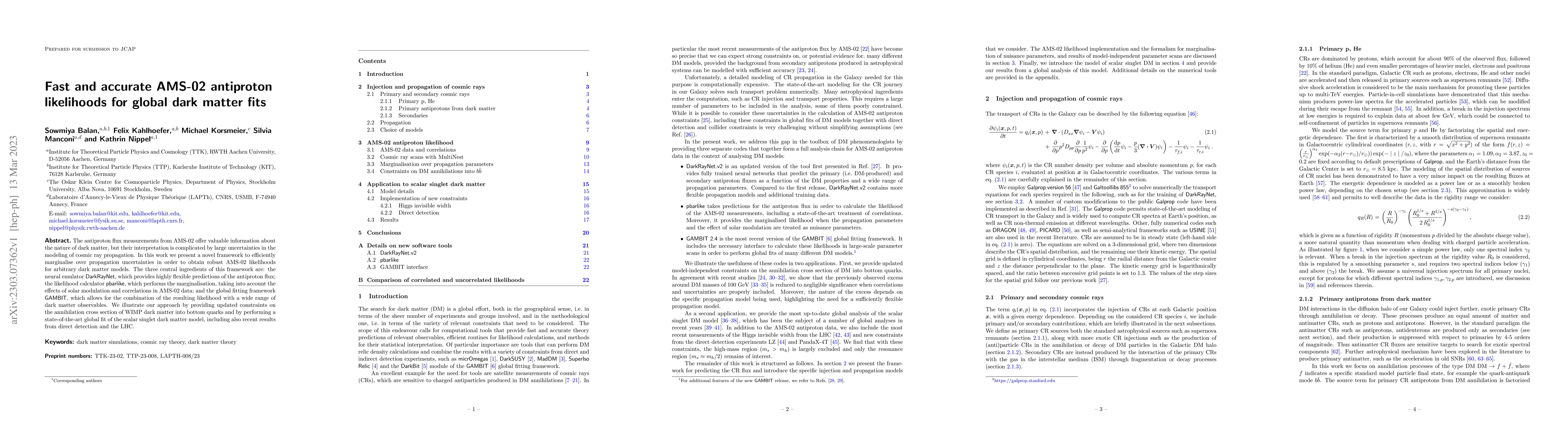 Thumbnail for Fast and accurate AMS-02 antiproton likelihoods for global dark matter
  fits