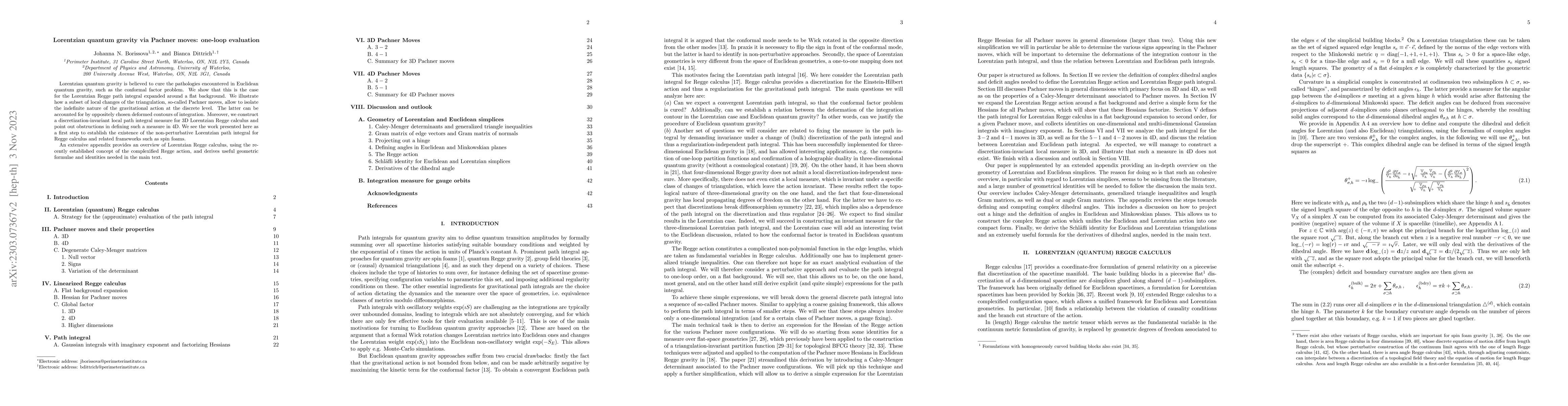 Thumbnail for Lorentzian quantum gravity via Pachner moves: one-loop evaluation