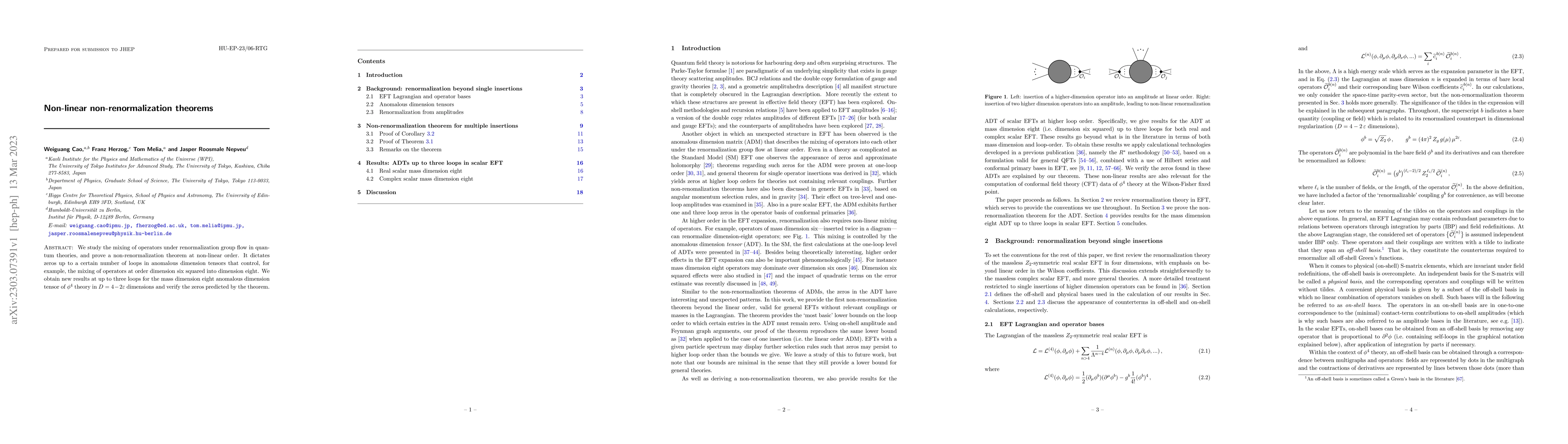 Thumbnail for Non-linear non-renormalization theorems