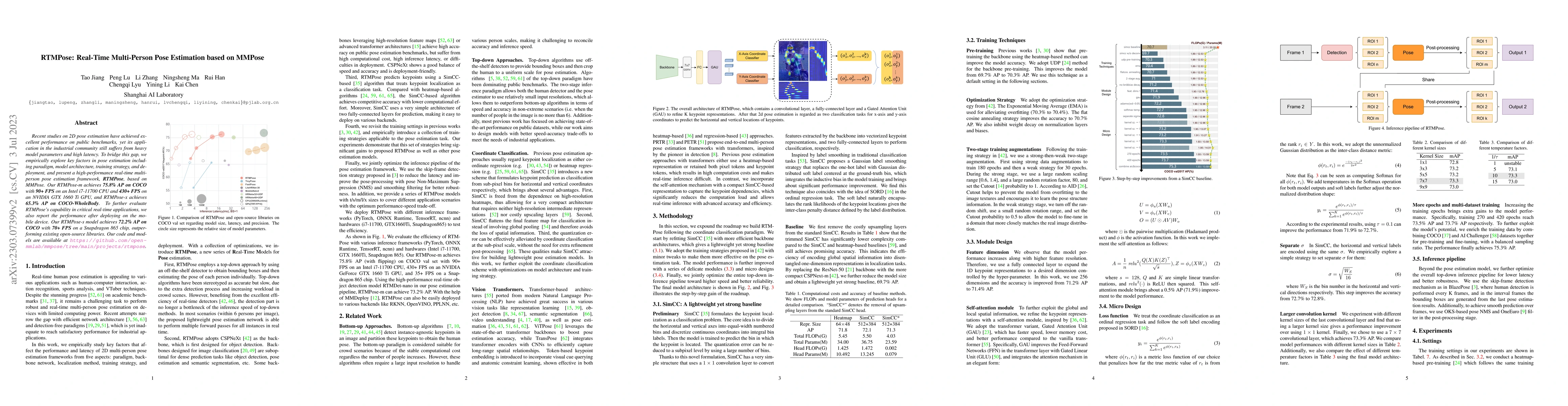 Thumbnail for RTMPose: Real-Time Multi-Person Pose Estimation based on MMPose