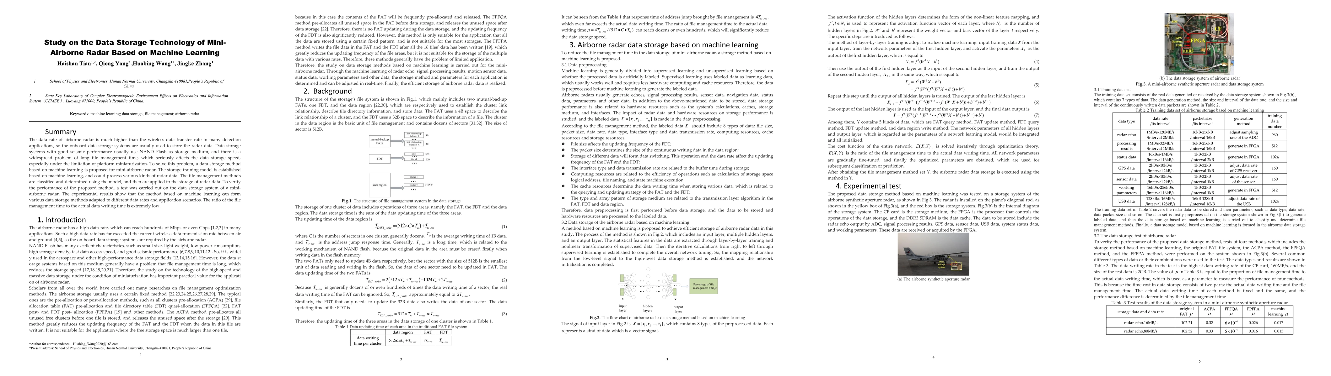 Thumbnail for Study on the Data Storage Technology of Mini-Airborne Radar Based on
  Machine Learning