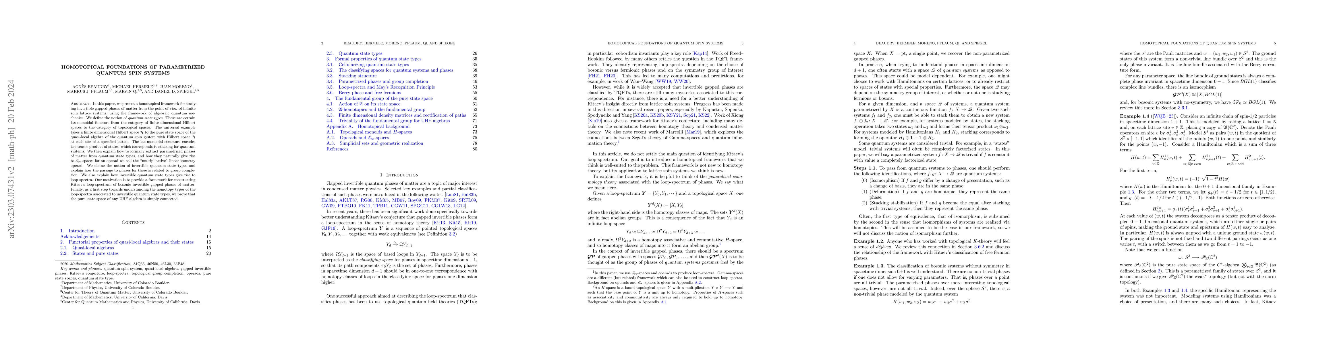 Thumbnail for Homotopical Foundations of Parametrized Quantum Spin Systems