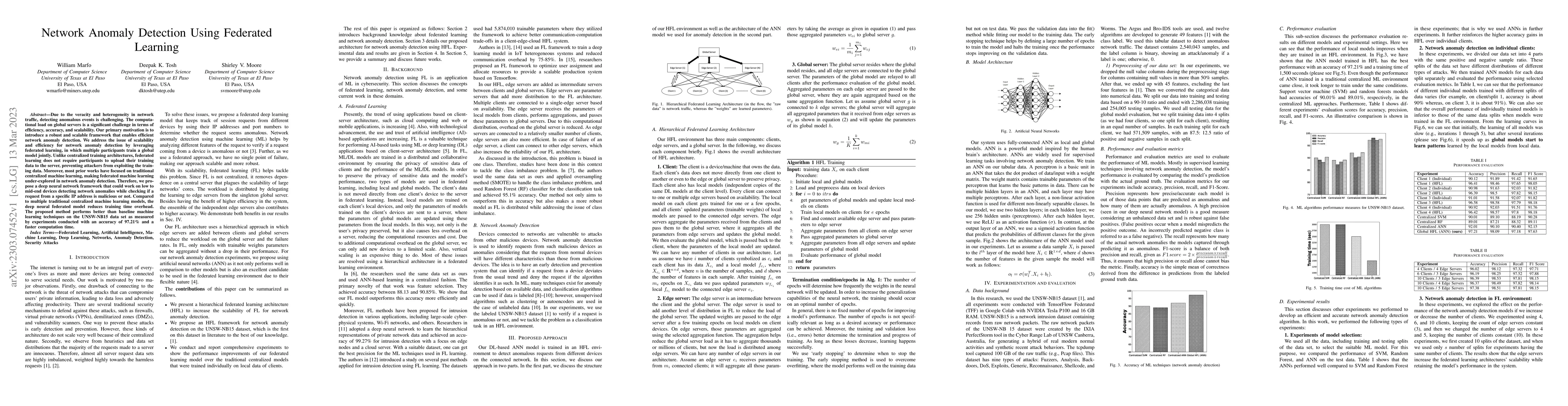 Thumbnail for Network Anomaly Detection Using Federated Learning